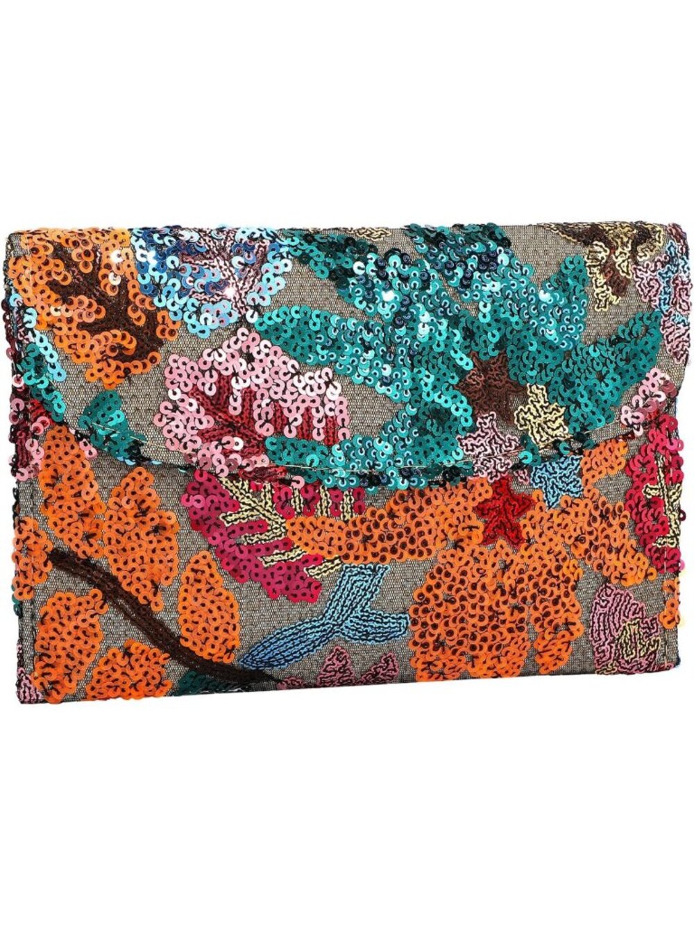 Floral Embroidered Beaded Clutch Purse | Small Evening Bag for Women